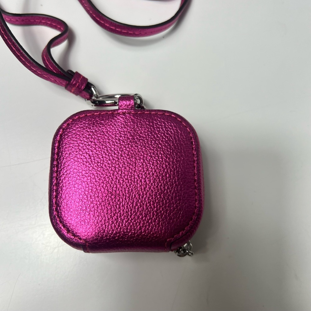 Kate Spade Ava Metallic Bikini Pink Airpods Lanyard Case NWT - Picture 10 of 10